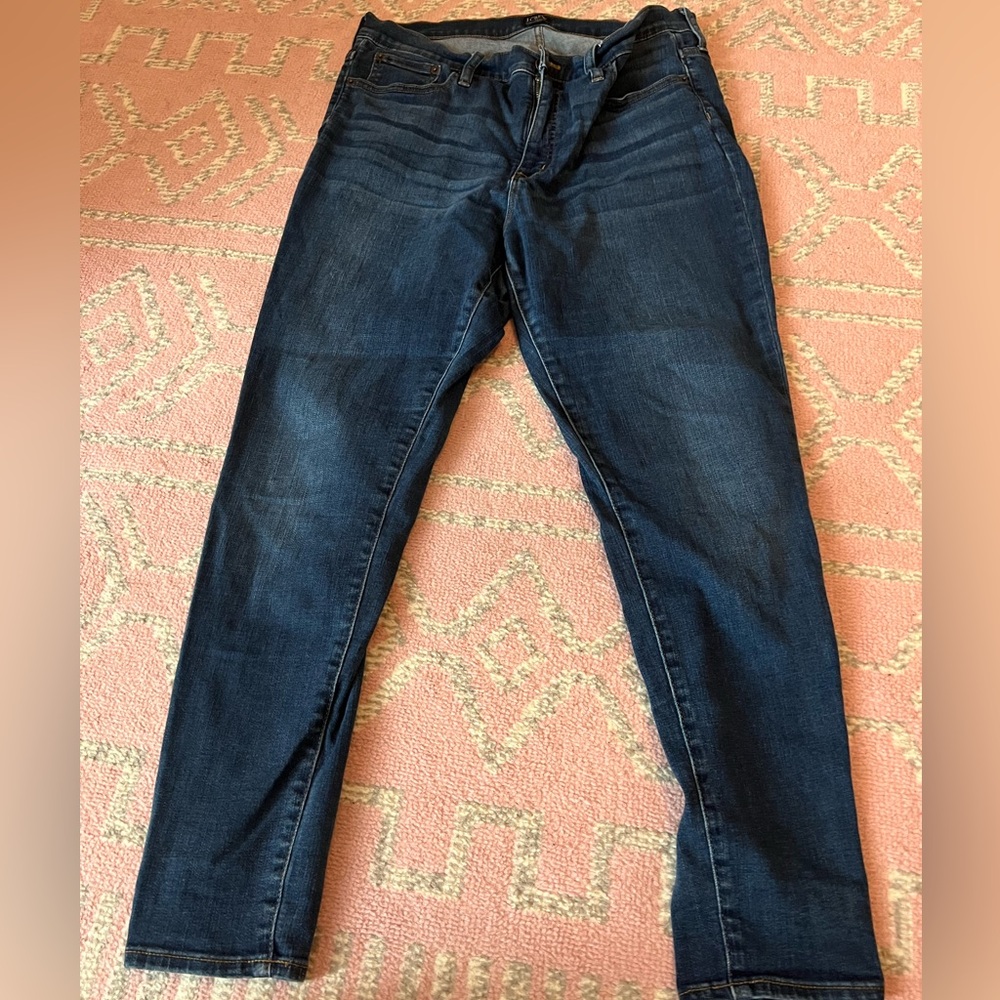 J Crew 9” high rise skinny jeans size 32